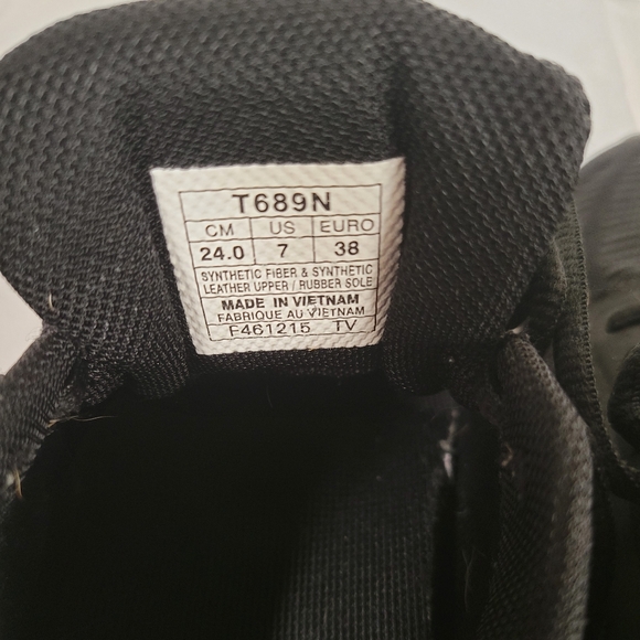 Asics Size 7 Black FuzeGel Running Active Running Shoes - Picture 5 of 6